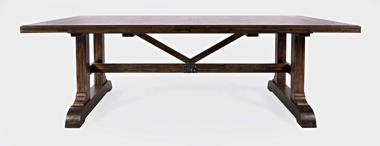 Bakersfield - Trestle Dining Table - Wire Brush Brown