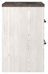 Gerridan - Two Drawer Night Stand - White / Gray