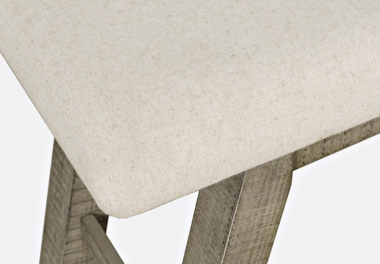 Telluride - Counter Bench - Driftwood Gray / Beige