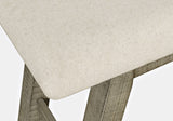 Telluride - Counter Bench - Driftwood Gray / Beige