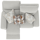 Kellen - Lay Flat Reclining Loveseat - Ecru