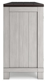 Darborn - 88" TV Stand With Electric Infrared Fireplace Insert - Gray / Brown