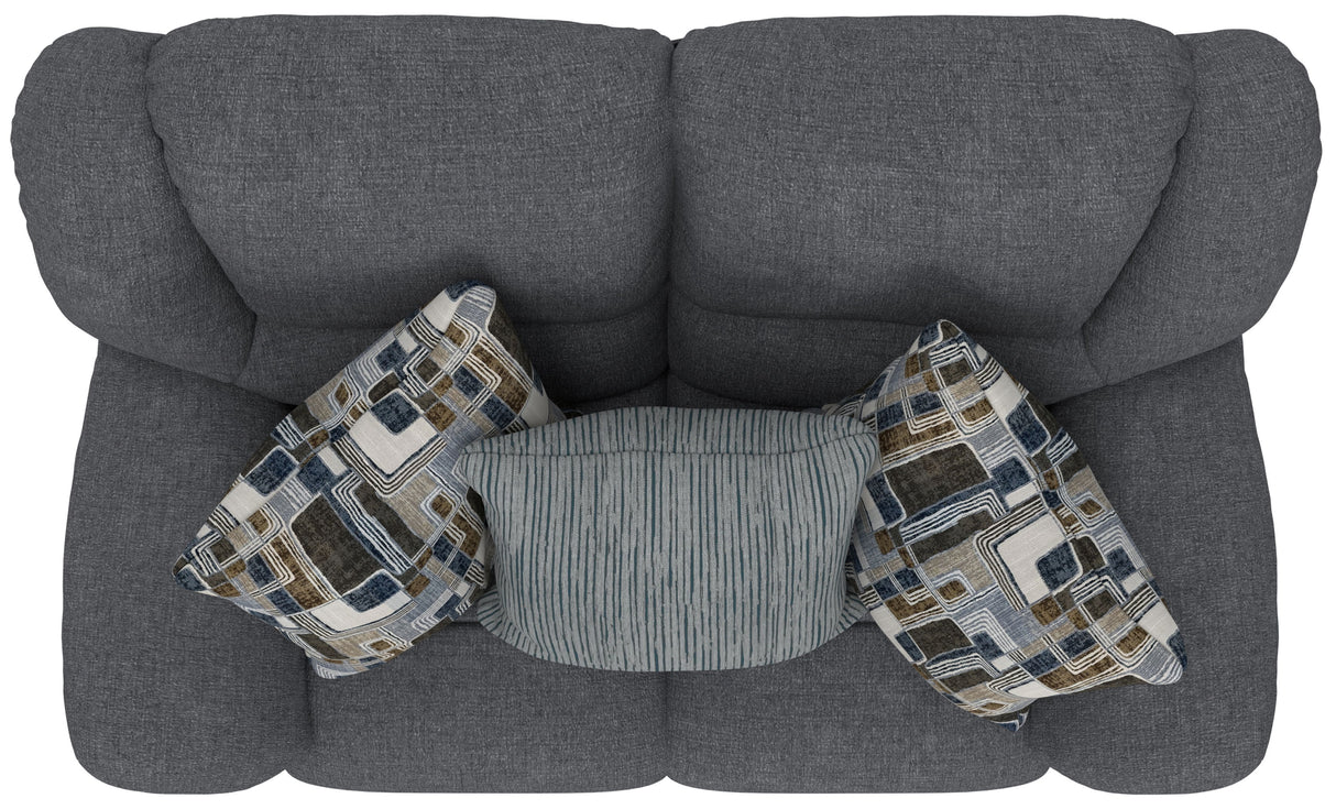 Trifecta - Dual Rocking Reclining Loveseat - Smoke