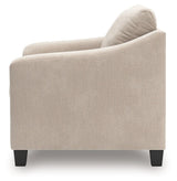 Willarae - Taupe - 2 Pc. - Chair And A Half, Ottoman