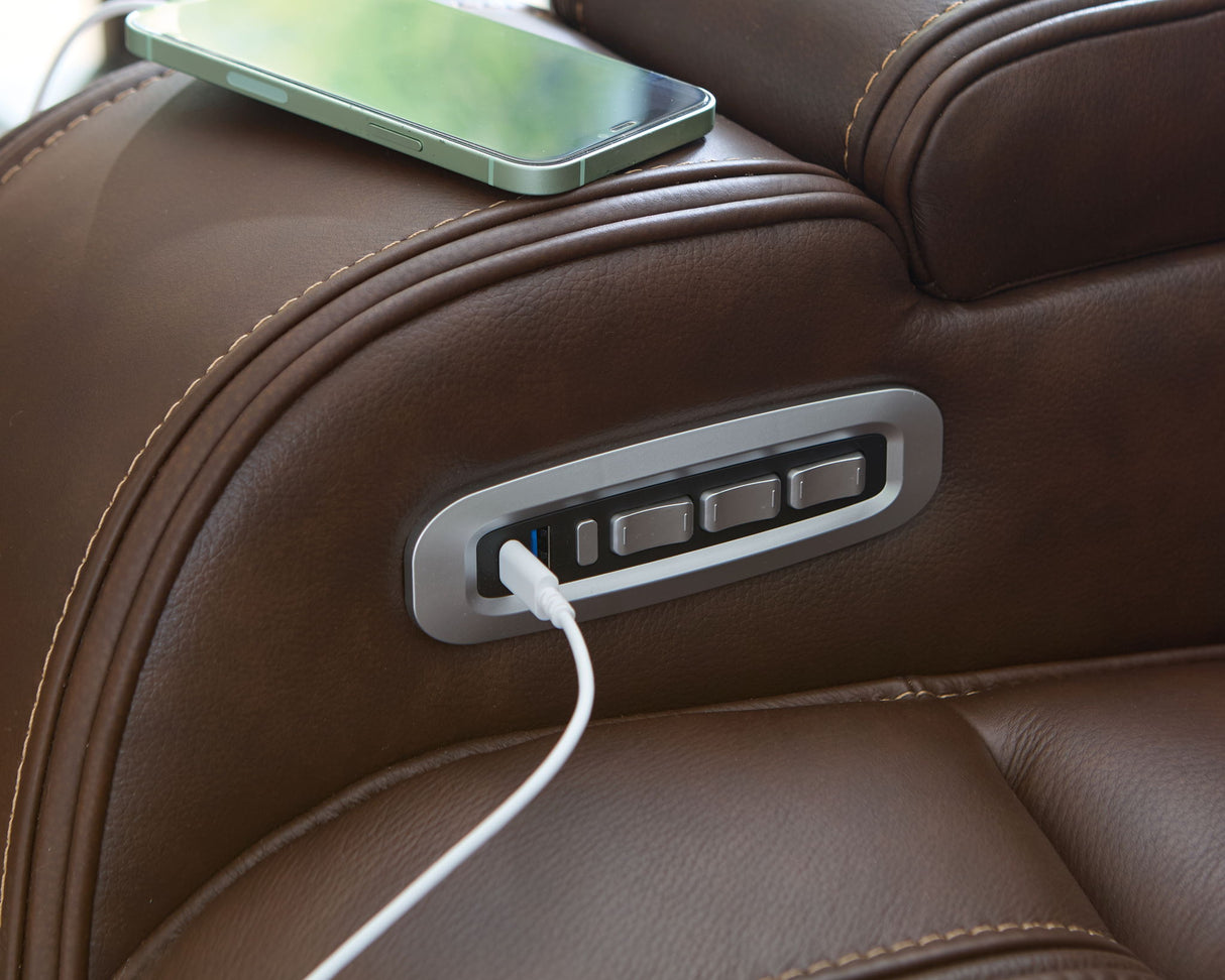 Knightington - Power Reclining Sofa With Audio Seating