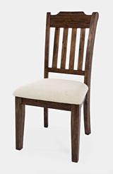 Bakersfield - Slatback Chair (Set of 2) - Wire Brush Brown / Beige