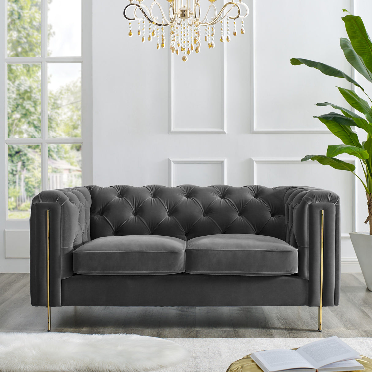 Charlene - Velvet Sofa And Loveseat