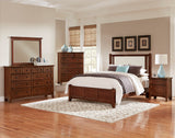 Bonanza - Linen Upholstered Bed With Mansion Footboard