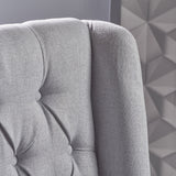 Sophisticated Tufted Dining Chair With High Back Design