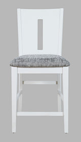 Urban Icon - Slotback Stool (Set of 2) - Black / Gray