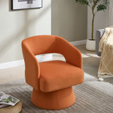 Swivel Barrel Chair With 360 Degree Rotation