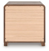 Fortlorn - Walnut Brown - Two Drawer Night Stand