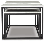 Donnesta - Occasional Table Set (Set of 3) - Gray / Black