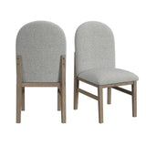 Portland - Round Back Side Chair (Set of 2) - Gray