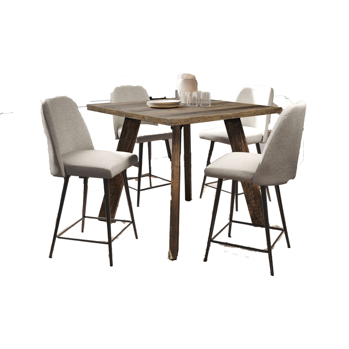 Reclamation - 5 Piece Counter Dining Set