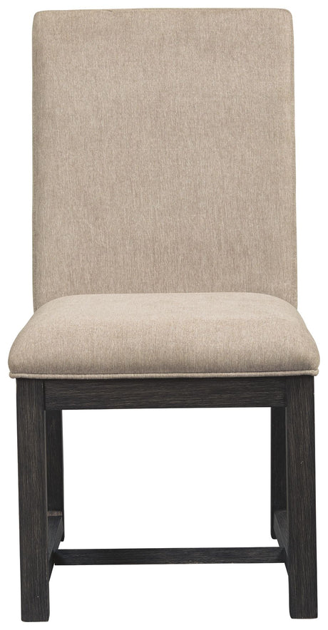 Bellvern - Dark Gray - Dining Uph Side Chair (Set of 2)