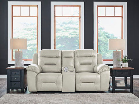 Heritage DBL Rec Loveseat w/Console Leather