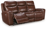 Bexhurst - 2 Pc. - Power Reclining Sofa And Loveseat - Mahogany