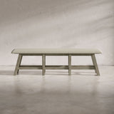 Telluride - Counter Bench - Driftwood Gray / Beige