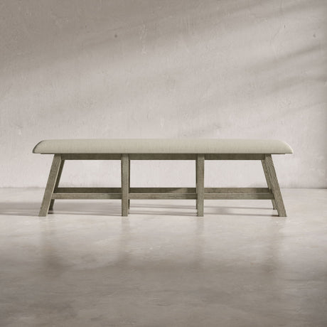 Telluride - Counter Bench - Driftwood Gray / Beige