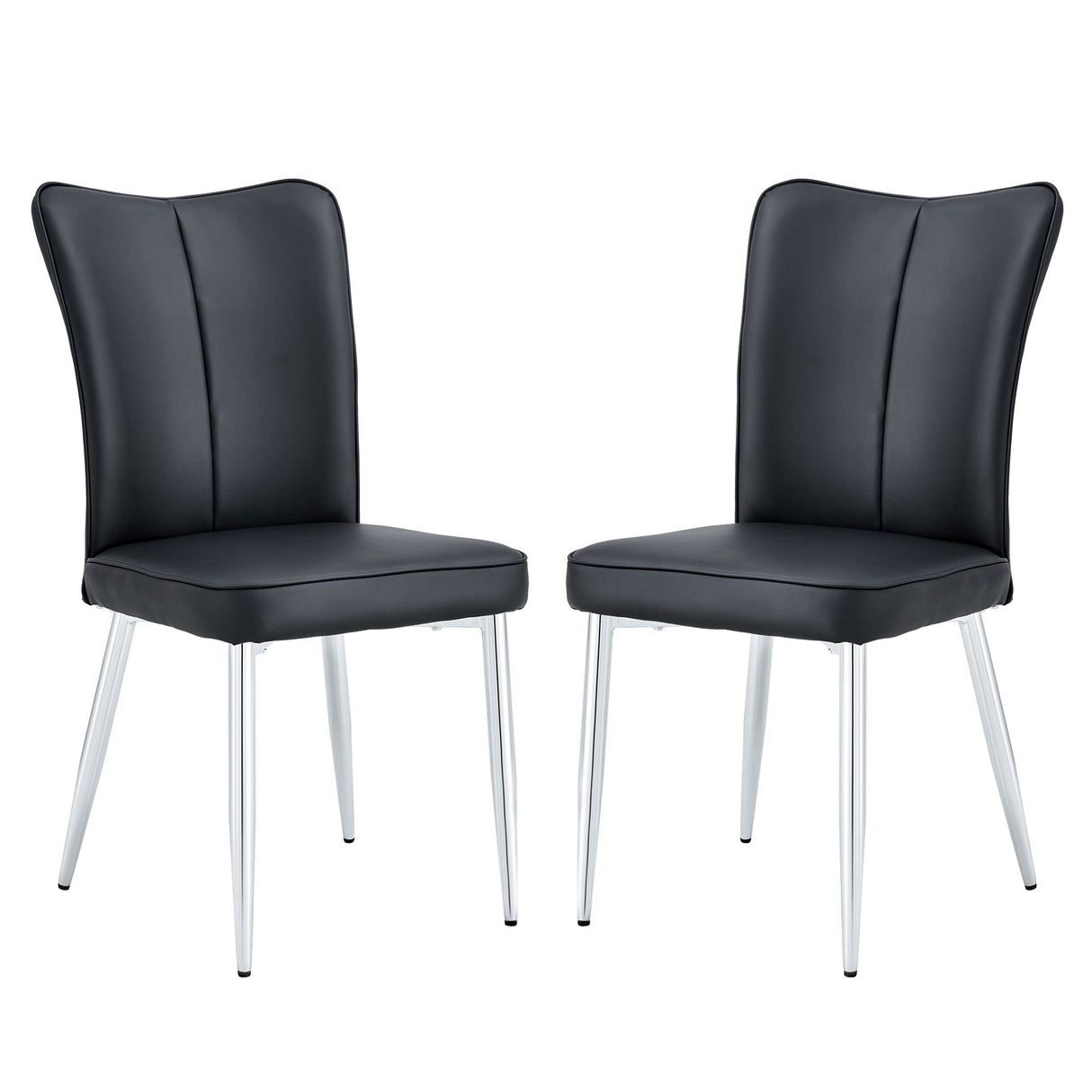 Modern Minimalist Dining Chairs With Metal Legs