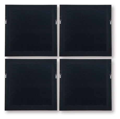 Dallbourne - White / Gold Finish - Wall Art Set (Set of 4)