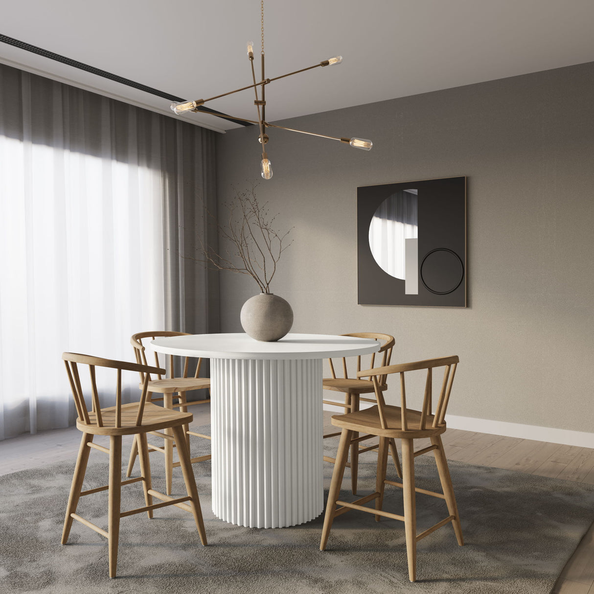 Auden - 5 Piece Counter Height Dining Set - Natural