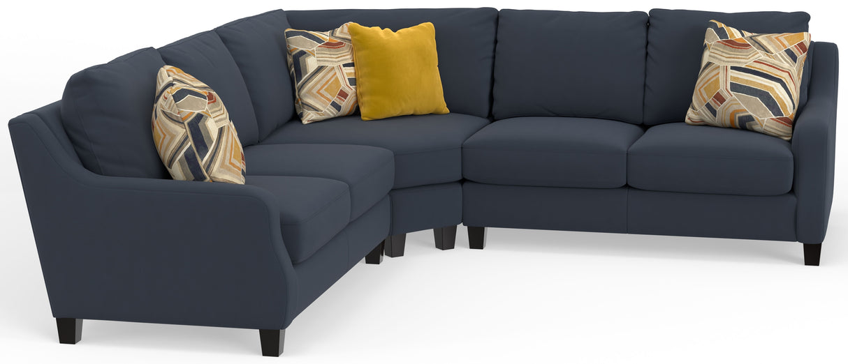 Foley - Sectional With Comfort Coil Seating And 4 Included Accent Pillows