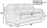 Legend - Sofa - Chocolate