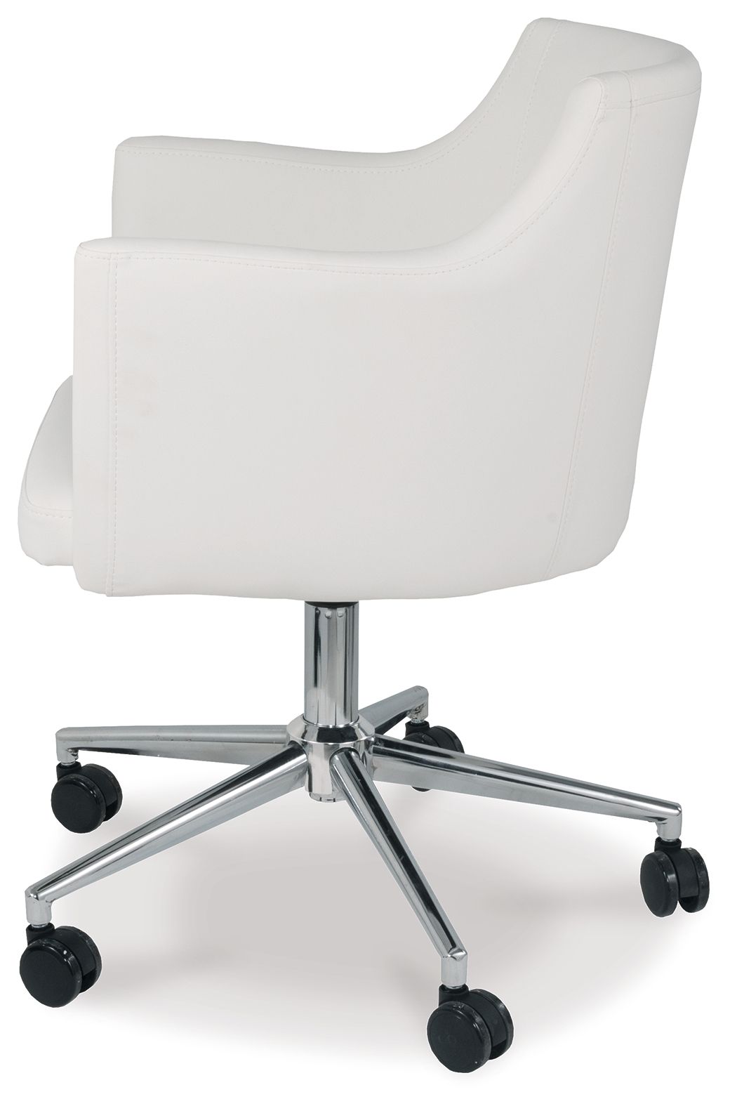 Baraga - White - Home Office Swivel Desk Chair