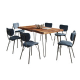Nature's Edge - 7 Piece Upholstered Dining Set - Chestnut