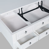 Westport - Castered Leg Coffee Table - White