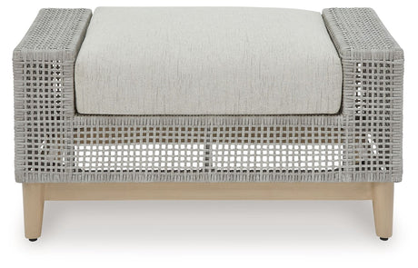 Seton Creek - Ottoman With Cushion - Gray