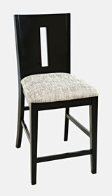 Urban Icon - Slotback Stool (Set of 2) - Black / Gray