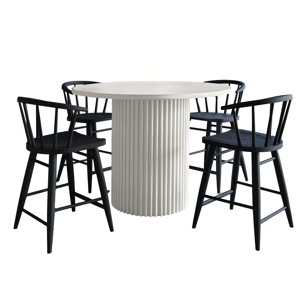 Auden - 5 Piece Counter Height Dining Set - Black