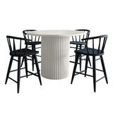 Auden - 5 Piece Counter Height Dining Set - Black