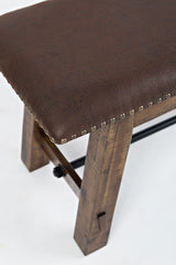 Cannon Valley - Bench - Distressed Medium Brown