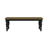 Heritage - Rectangular Dining Table With 18" Leaf - Oak Brown And Black
