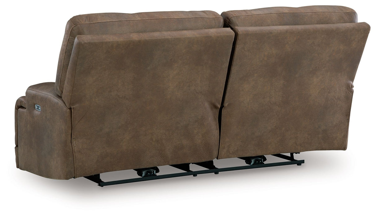 Beckley Place - Earth - 2 Seat Power Reclining Sofa With Adjustable Headrest