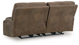 Beckley Place - Earth - 2 Seat Power Reclining Sofa With Adjustable Headrest