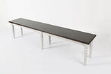 Orchard Park - 76" Bench - Soft Gray / Dark Brown
