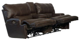 Wembley - Power Headrest With Lumbar Lay Flat Reclining Console Loveseat