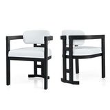 Stylish Indoor Upholstered Wood Dining Chair (Set of 2)