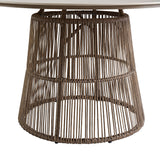Alesso - Round Dining Table - Brown / Sand