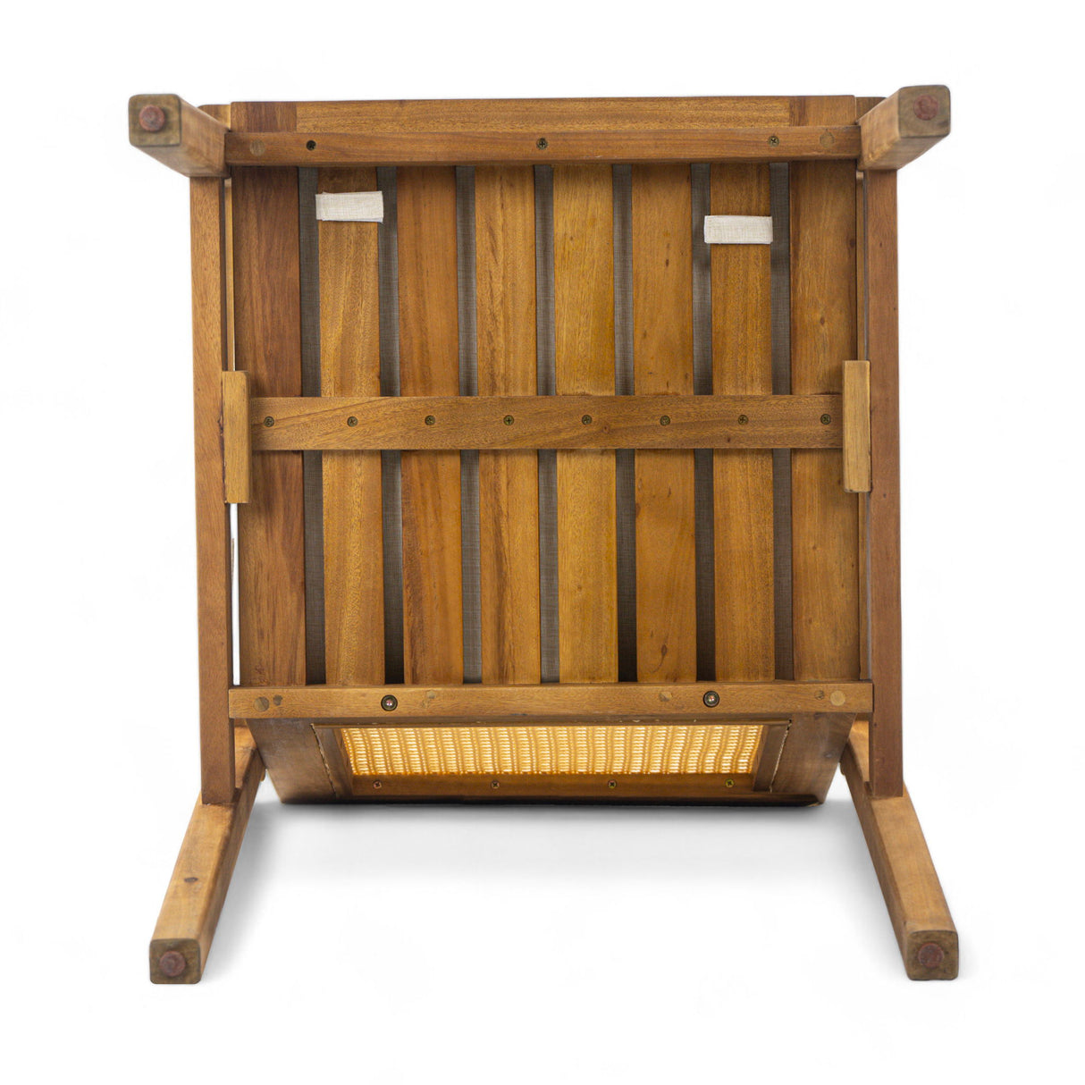 Preston - Outdoor Dining Chair With Cushion (Set of 2) - Teak / Beige