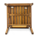 Preston - Outdoor Dining Chair With Cushion (Set of 2) - Teak / Beige