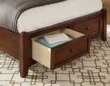 Bonanza - Ocean Blue Linen Upholstered Bed With Storage Footboard