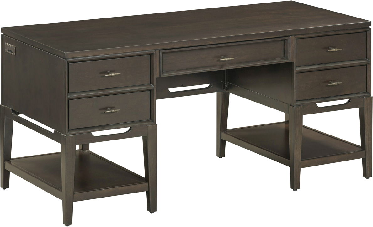 64" Half Pedestal Desk