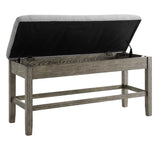 Grayson - Storage Counter Bench - Dark Gray