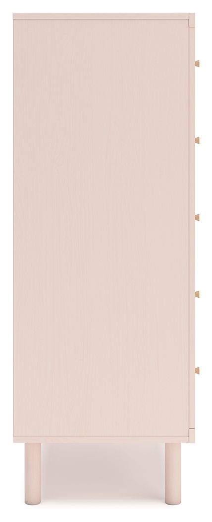 Wistenpine - Blush - Five Drawer Chest